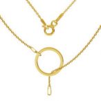 Ankier chain base with threaded circle, silver Ankier chain base with threaded circle, AG 925 silver