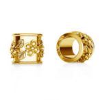 Circular spacer - flower, silver Circular spacer - flower, AG 925 silver